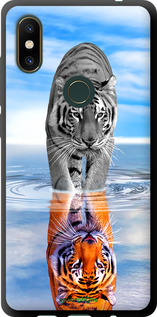 TPU чехол Тигр для Xiaomi Mi Mix 2s - 6016b-1438 изображение 