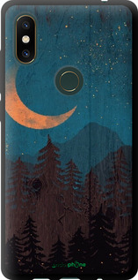 TPU чехол Звездный лес для Xiaomi Mi Mix 2s - 6480b-1438 изображение 