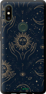 TPU чехол Celestial Harmony: Sun & Moon Gold Mystic Pattern для Xiaomi Mi Mix 2s - 6778b-1438 изображение 