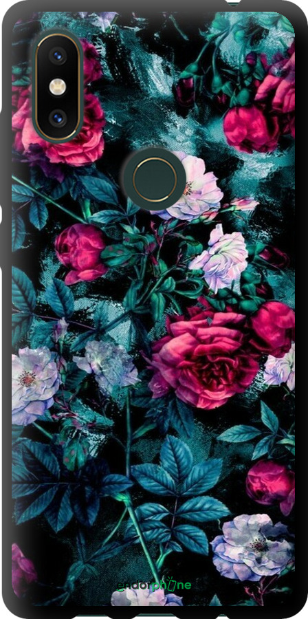 TPU чехол Сад и розы для Xiaomi Mi Mix 2s - 6483b-1438 изображение 