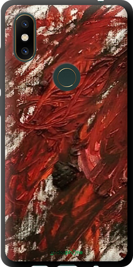 TPU чехол Абстрактна композиція в червоних тонах для Xiaomi Mi Mix 2s - 6541b-1438 изображение 