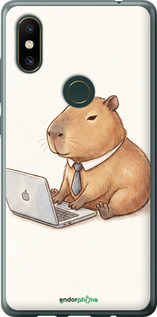 Силиконовый чехол 'Funny Capybara CEO Working' для Xiaomi Mi Mix 2s изображение 1