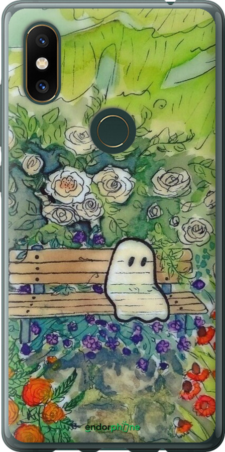 Силіконовий чехол Привид 3 для Xiaomi Mi Mix 2s - 6248u-1438 изображение 