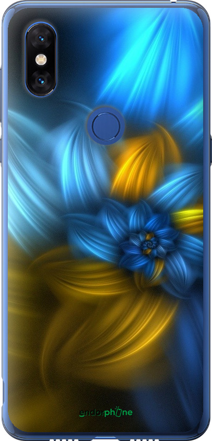 

Силіконовий чохол "Візерунок 46" для Xiaomi Mi Mix 3, Синій