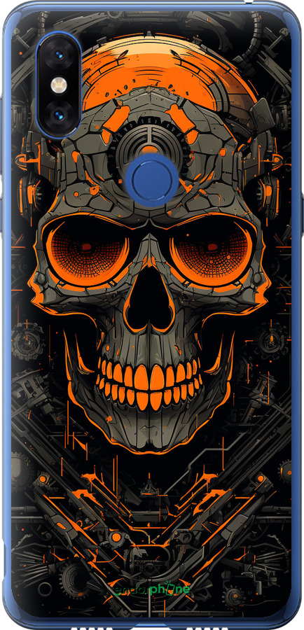 2D пластиковий чехол Череп для Xiaomi Mi Mix 3 - 5952t-1599 изображение 