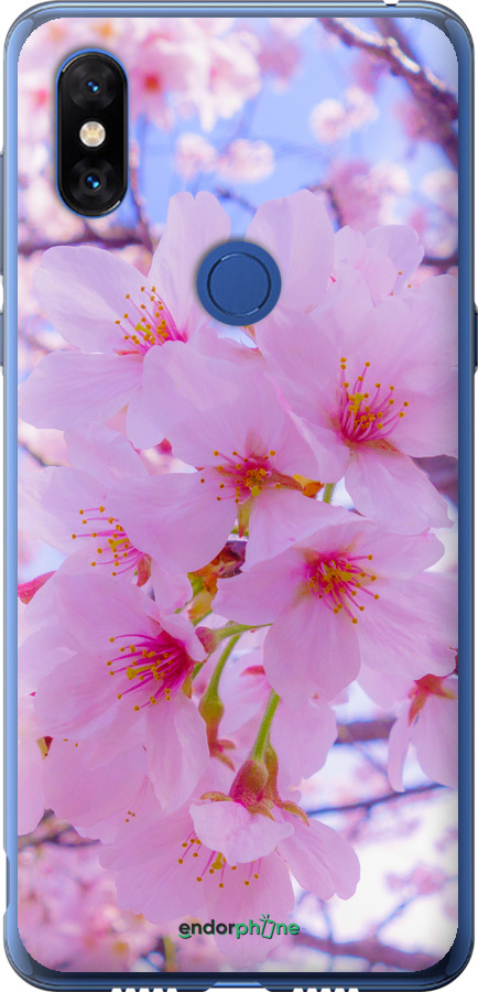 Силіконовий чехол Сакура для Xiaomi Mi Mix 3 - 6029u-1599 изображение 