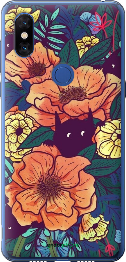 Силиконовый чехол С изображением полевых цветов для Xiaomi Mi Mix 3 - 6419u-1599 изображение 
