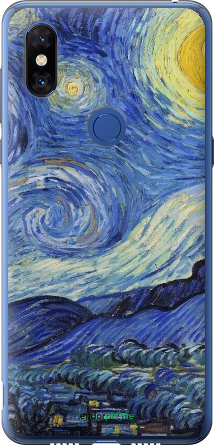 2D пластиковый чехол «Звездная ночь» Винсента Ван Гога для Xiaomi Mi Mix 3 - 6433t-1599 изображение 
