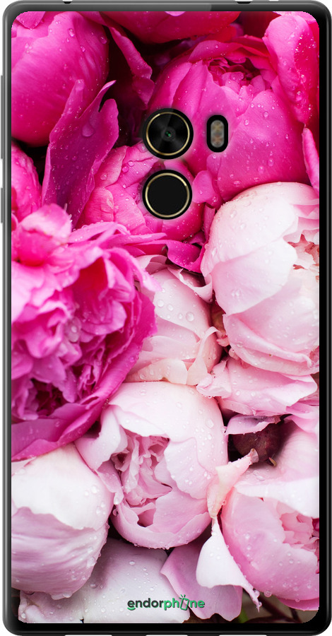 

Silikon Hülle Rosa Pfingstrosen" für Xiaomi Mi MiX"