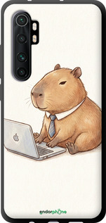 TPU чехол Funny Capybara CEO Working для Xiaomi Mi Note 10 Lite - 6777b-1937 изображение 