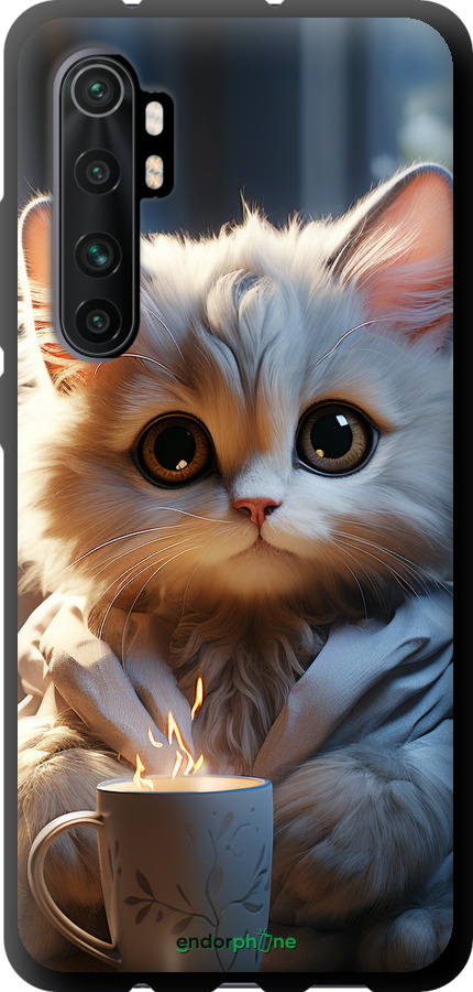 TPU чехол White cat для Xiaomi Mi Note 10 Lite - 5646b-1937 изображение 