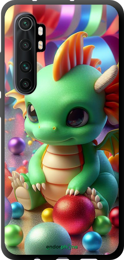 TPU чехол Веселий дракончик для Xiaomi Mi Note 10 Lite - 5812b-1937 изображение 