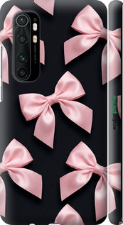 3D пластиковий матовий чехол Coquette Ribbons Dark Coquette для Xiaomi Mi Note 10 Lite - 6767m-1937 изображение 