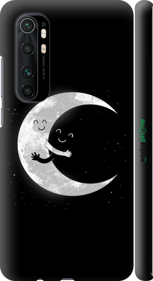 3D пластиковий матовий чехол Місячні обійми для Xiaomi Mi Note 10 Lite - 6508m-1937 изображение 