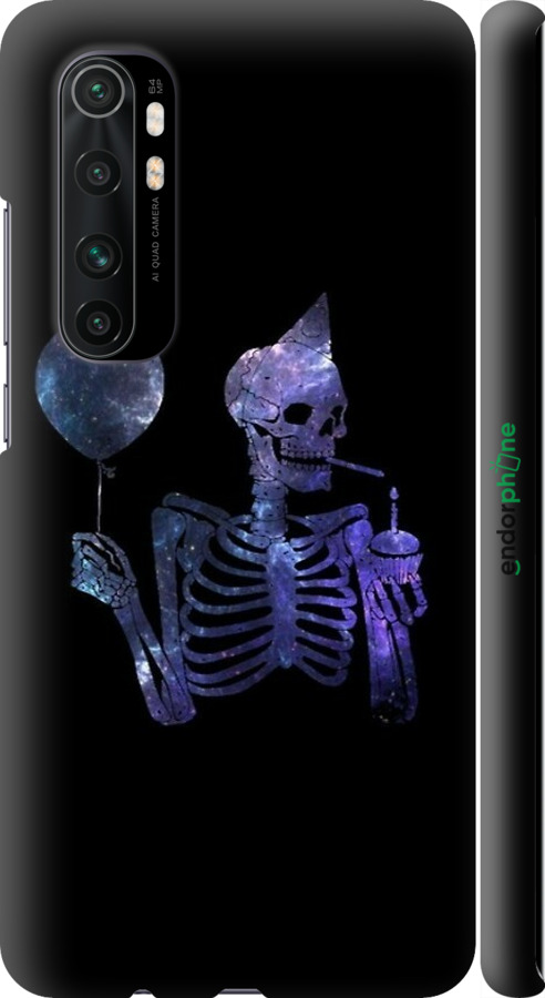 3D пластиковый матовый чехол Скелетное искусство для Xiaomi Mi Note 10 Lite - 6536m-1937 изображение 