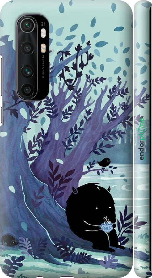 3D пластиковий матовий чехол Арт принт Тихе місце чаю для Xiaomi Mi Note 10 Lite - 6544m-1937 изображение 