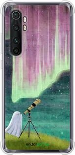 Силикон с усиленными углами чехол Привидение и звезды для Xiaomi Mi Note 10 Lite - 6443sp-1937 изображение 