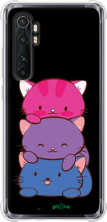 Силіконовий протиударний с посиленими кутами чехол Милі котятка для Xiaomi Mi Note 10 Lite - 6518sp-1937 изображение 