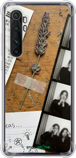 Силіконовий протиударний с посиленими кутами чехол Aesthetic Scrapbook Collage для Xiaomi Mi Note 10 Lite - 6773sp-1937 изображение 