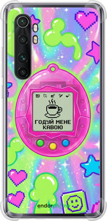 Силикон с усиленными углами чехол Y2K Aesthetic Retro Pet: Годуй мене кавою для Xiaomi Mi Note 10 Lite - 6784sp-1937 изображение 