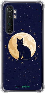 Силикон с усиленными углами чехол 'Cute Cat Celestial/Witchy' для Xiaomi Mi Note 10 Lite изображение 3