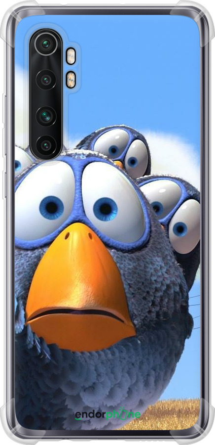 Силикон с усиленными углами чехол Angry Birds для Xiaomi Mi Note 10 Lite - 6008sp-1937 изображение 