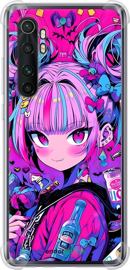 Силикон с усиленными углами чехол Аниме милаха для Xiaomi Mi Note 10 Lite - 6314sp-1937 изображение 
