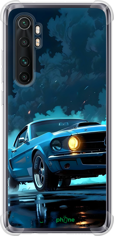 Силіконовий протиударний с посиленими кутами чехол Форд мустанг для Xiaomi Mi Note 10 Lite - 6374sp-1937 изображение 