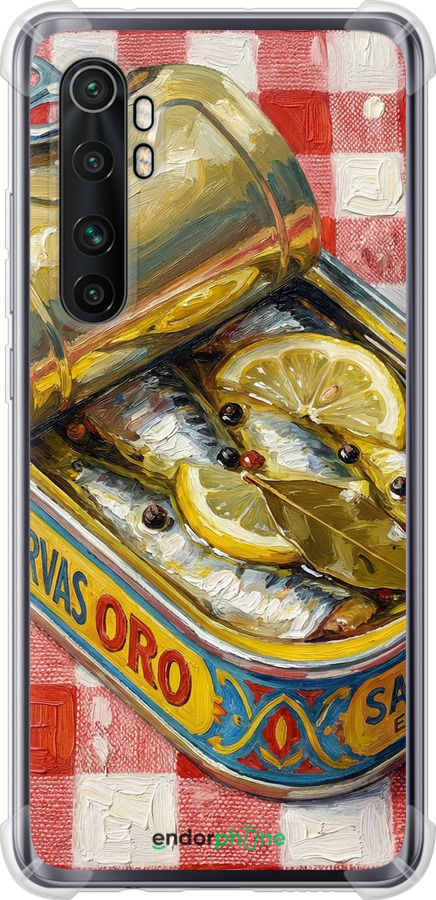 Силіконовий протиударний с посиленими кутами чехол Vintage Sardine Tin Phone для Xiaomi Mi Note 10 Lite - 6772sp-1937 изображение 