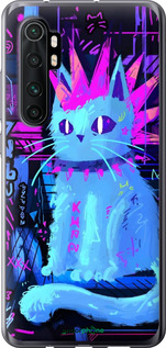 2D пластиковий чехол Кіт панк для Xiaomi Mi Note 10 Lite - 6311t-1937 изображение 
