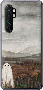 2D пластиковый чехол Одинокий призрак на фоне гор для Xiaomi Mi Note 10 Lite - 6486t-1937 изображение 