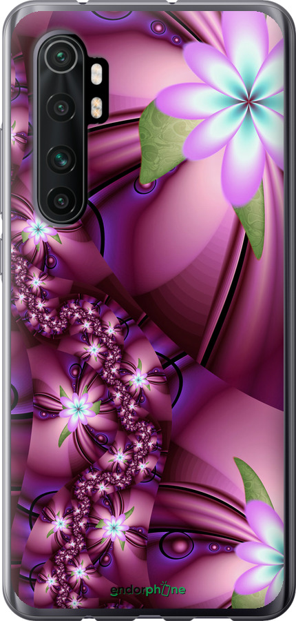 

Силіконовий чохол "Квіткова мозаїка" для Xiaomi Mi Note 10 Lite, Рожевий
