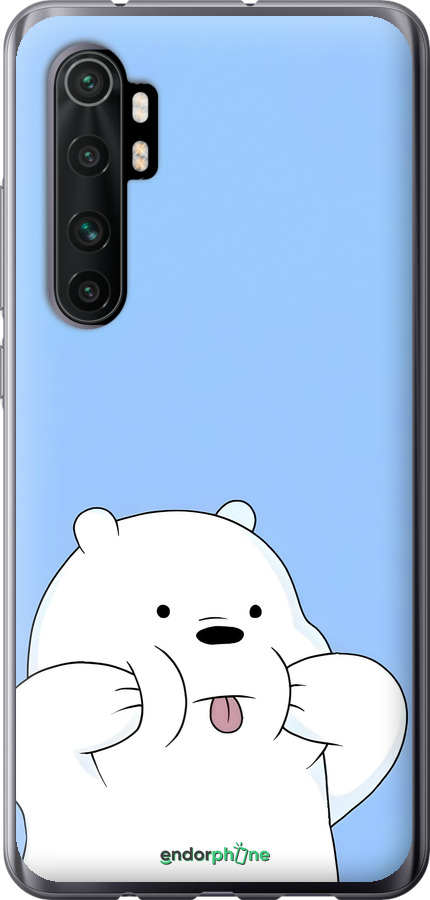 Силиконовый чехол Милый мишка для Xiaomi Mi Note 10 Lite - 6357u-1937 изображение 