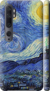 3D пластиковий матовий чехол «Зоряна ніч» Вінсента Ван Гога для Xiaomi Mi Note 10 - 6433m-1820 изображение 