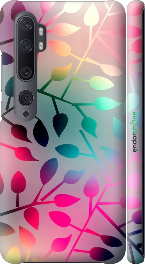 

3D пластиковий матовий чохол "Листя" для Xiaomi Mi Note 10