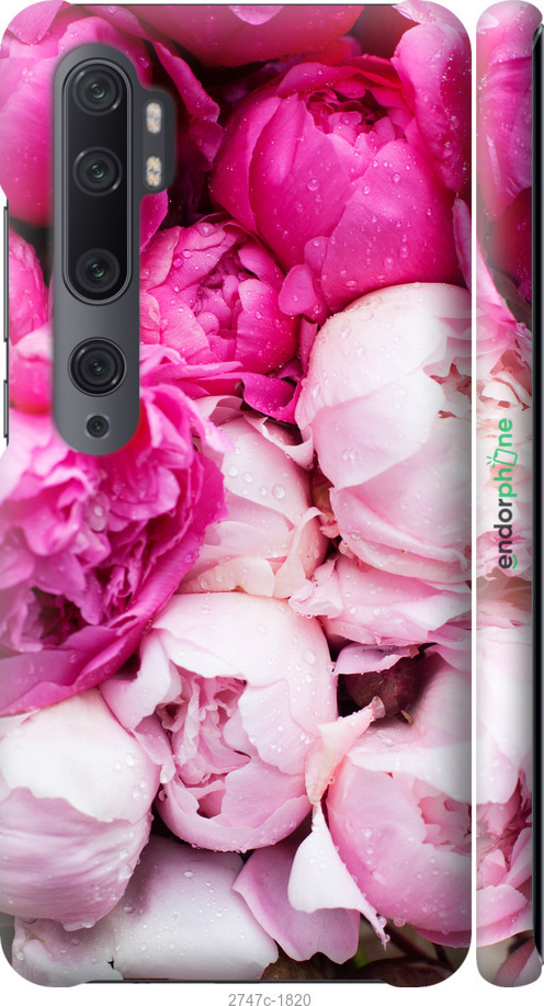 

Coque du 3D plastique mat "Pivoines roses" pour Xiaomi Mi Note 10, Rose
