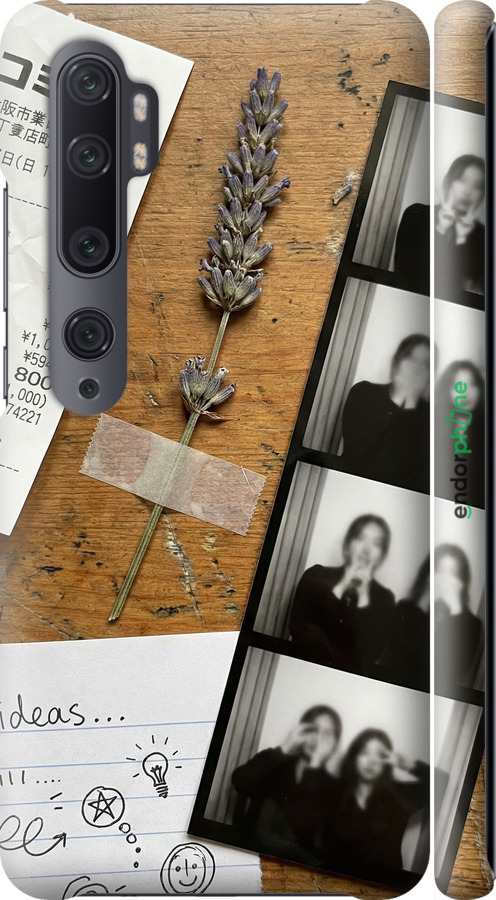 3D пластиковый матовый чехол Aesthetic Scrapbook Collage для Xiaomi Mi Note 10 - 6773m-1820 изображение 