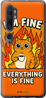 2D пластиковий чехол Funny Cat для Xiaomi Mi Note 10 - 6786t-1820 изображение 