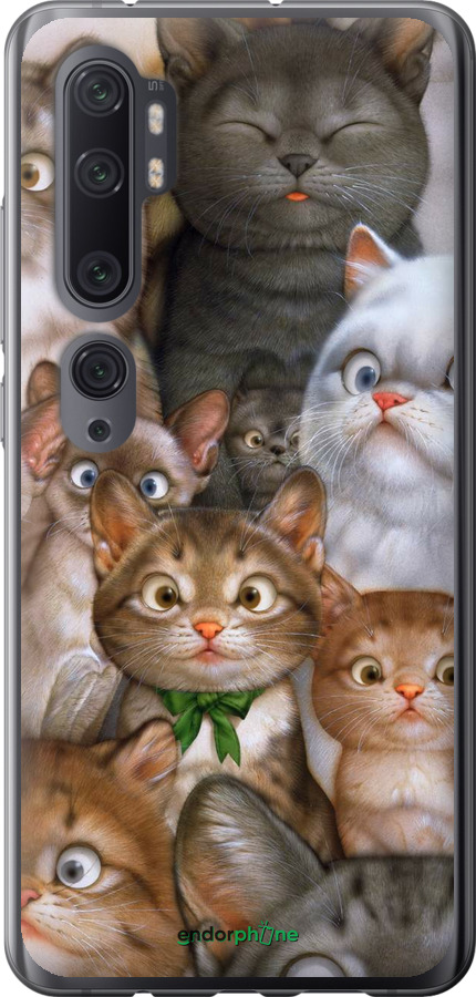 

Силіконовий чохол "Коти" для Xiaomi Mi Note 10