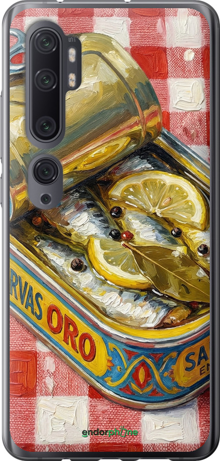 Силиконовый чехол Vintage Sardine Tin Phone для Xiaomi Mi Note 10 - 6772u-1820 изображение 