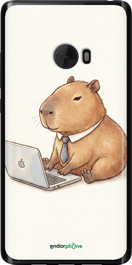 Силиконовый чехол Funny Capybara CEO Working для Xiaomi Mi Note 2 - 6777u-422 изображение 