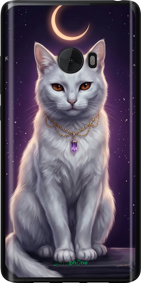 Силіконовий чехол Mystic White Cat Gothic Dark Purple Gold для Xiaomi Mi Note 2 - 6805u-422 изображение 