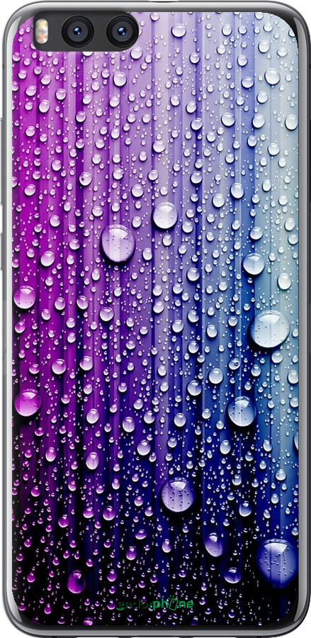 

Силіконовий чохол "Краплини води" для Xiaomi Mi Note 3, Синій