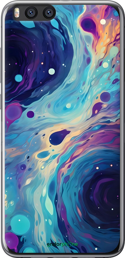 Силиконовый чехол Арт акварель для Xiaomi Mi Note 3 - 6329u-978 изображение 