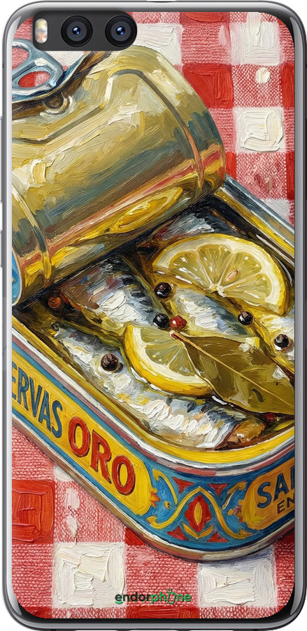 Силиконовый чехол Vintage Sardine Tin Phone для Xiaomi Mi Note 3 - 6772u-978 изображение 