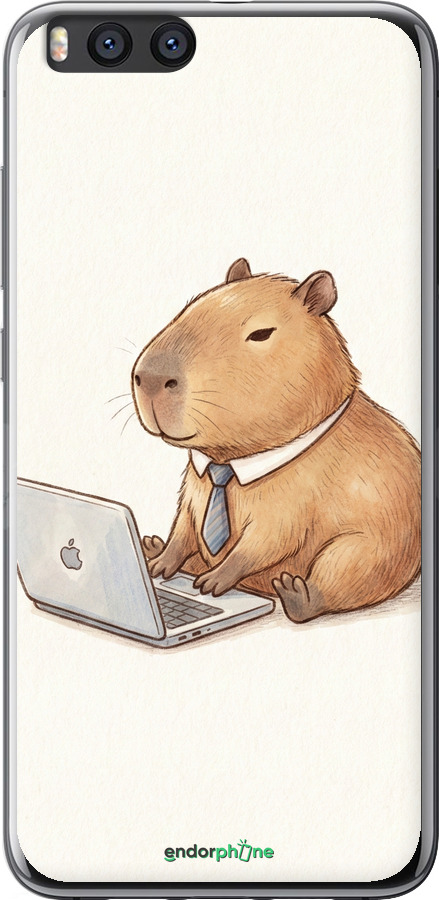 Силиконовый чехол Funny Capybara CEO Working для Xiaomi Mi Note 3 - 6777u-978 изображение 