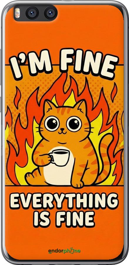 Силиконовый чехол Funny Cat для Xiaomi Mi Note 3 - 6786u-978 изображение 