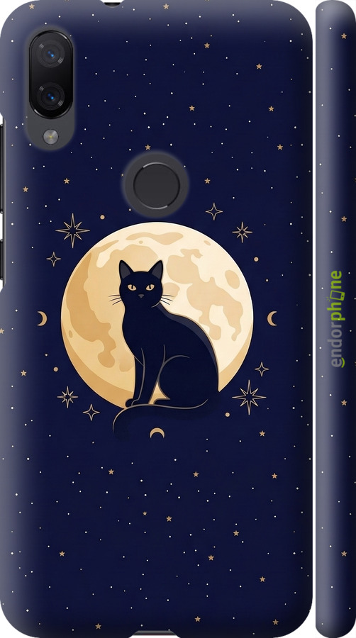 3D пластиковый матовый чехол Cute Cat Celestial/Witchy для Xiaomi Mi Play - 6787m-1644 изображение 