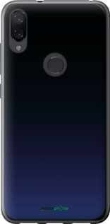 2D пластиковый чехол Градиент в тёмно - синем стиле для Xiaomi Mi Play - 6542t-1644 изображение 