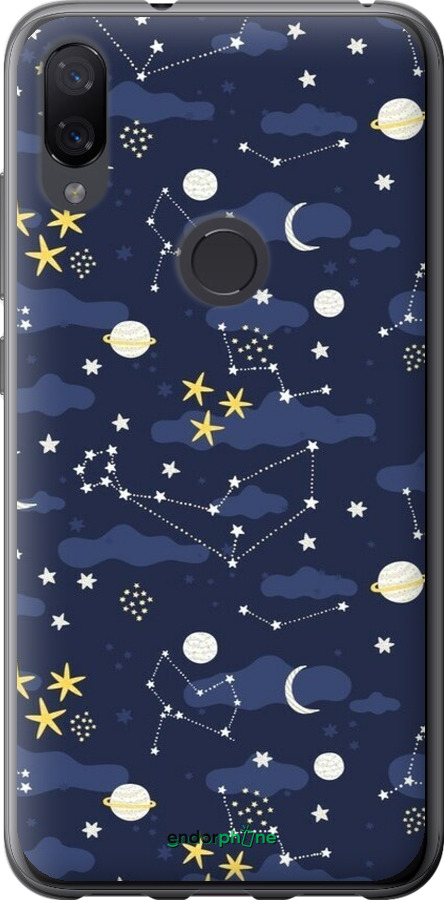2D пластиковий чехол Астрономічний візерунок для Xiaomi Mi Play - 6446t-1644 изображение 